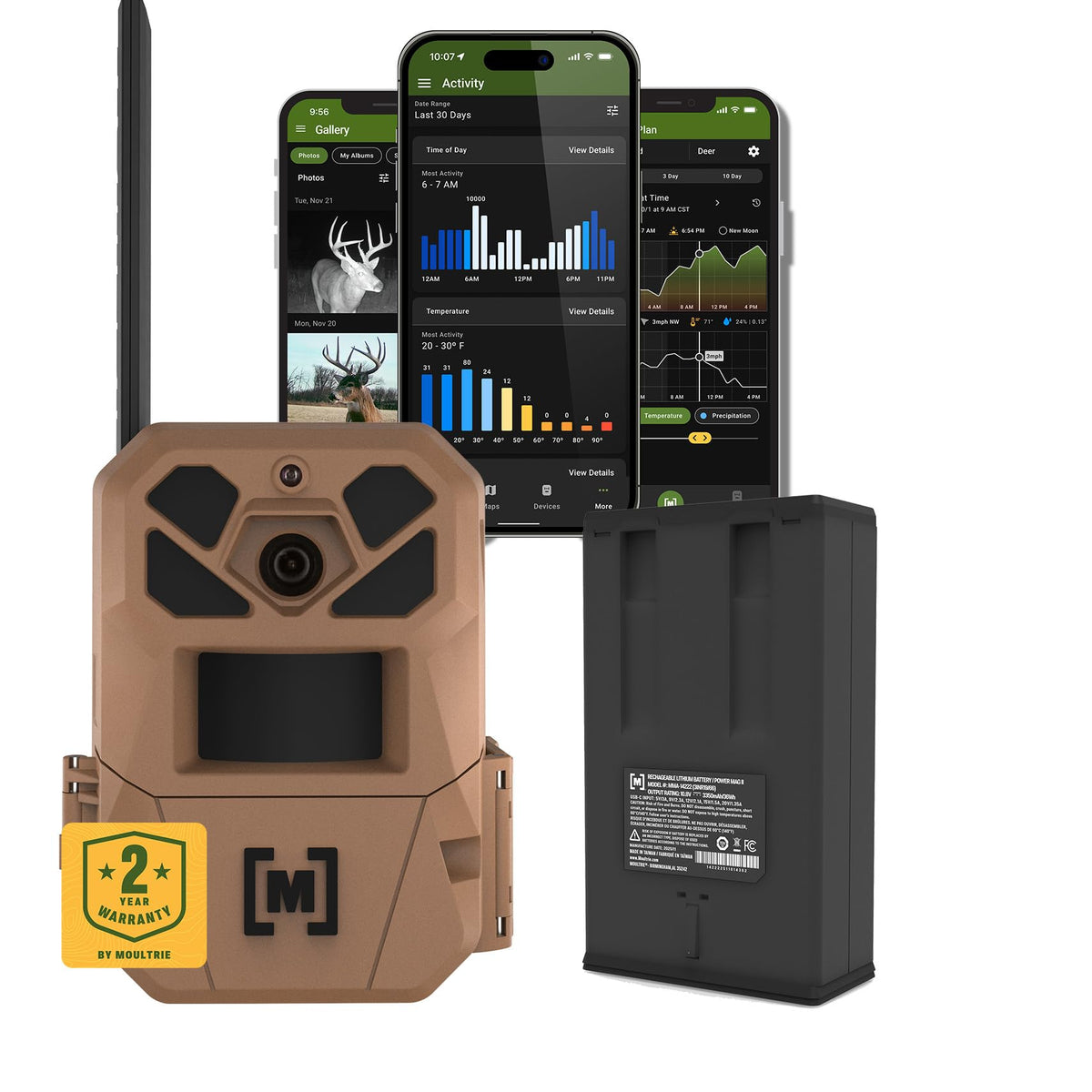 Moultrie Edge 3 Cellular Trail Camera - 2-Pack, 40MP, 0.5s Trigger