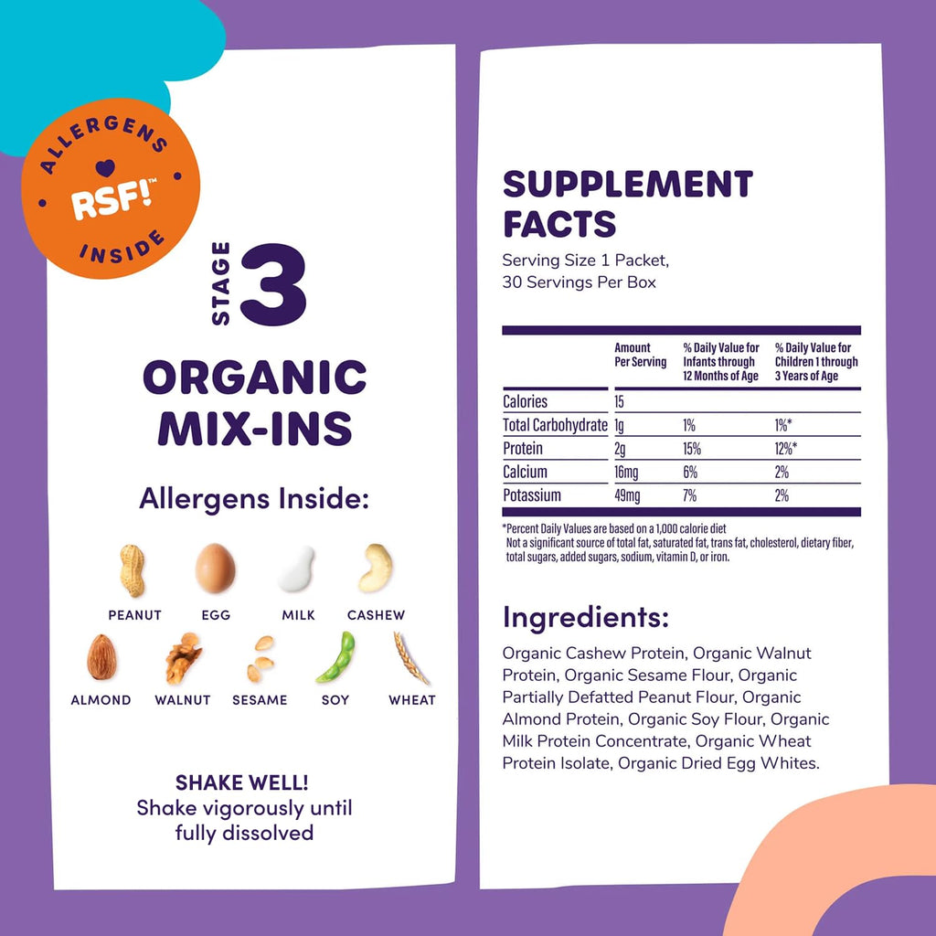Ready Set Food Stage 1 Baby Food Mix-Ins - Baby Allergen Introduction Kit
