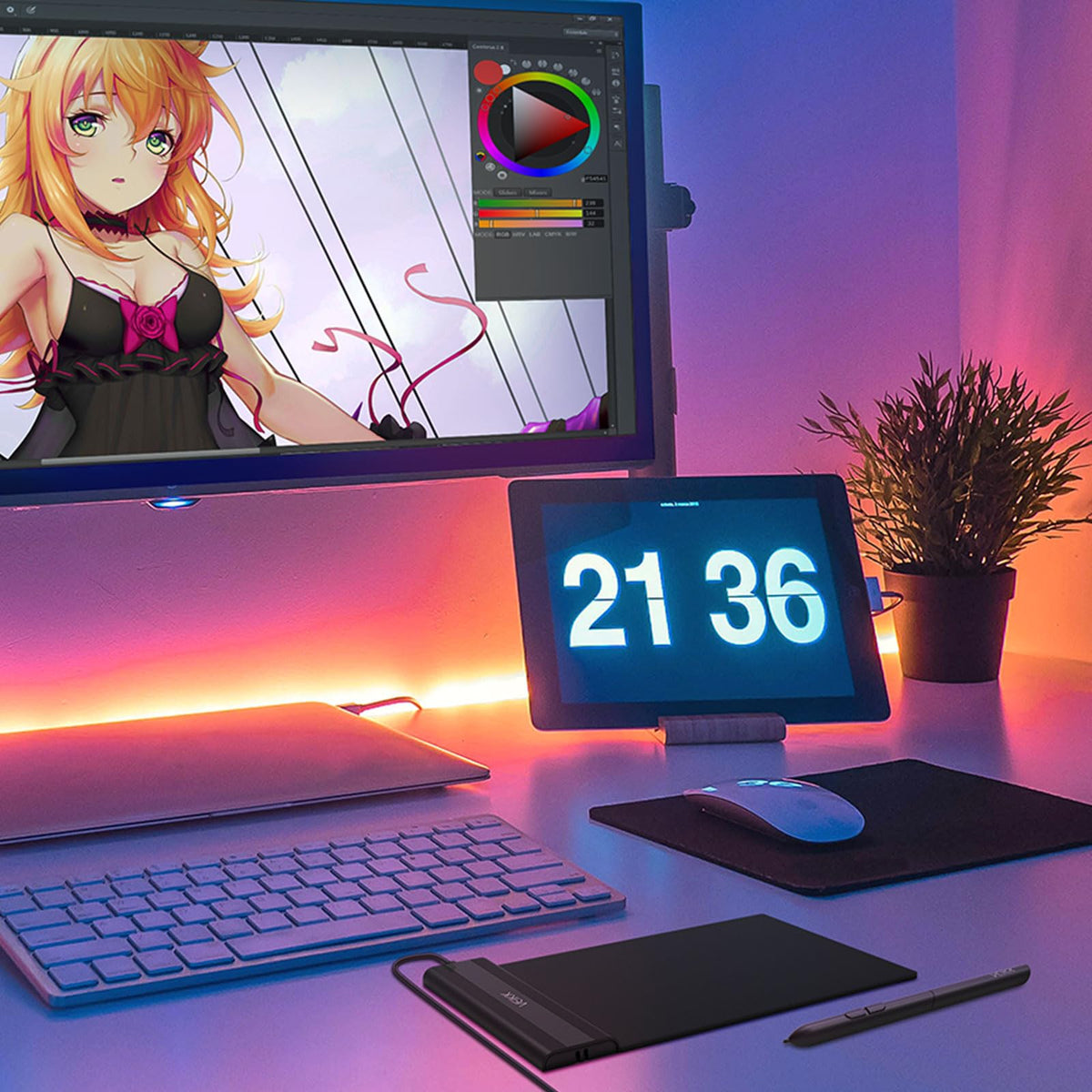 VEIKK VK430 Drawing Tablet 4x3 inch OSU Tablet,8192 Levels Pen Pressure