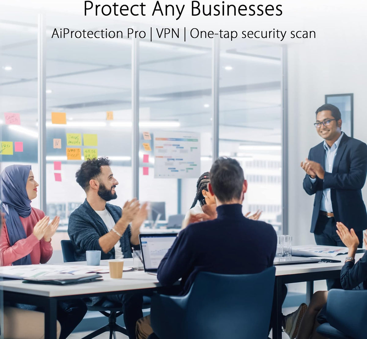 ASUS ExpertWiFi EBR63 AX3000 WiFi 6 Business Router - Custom Guest Portal & SDN, Easy Setup & Remote Management, Scalable with ExpertWiFi AIMesh, Free Commercial-Grade Security, VPN, VLAN