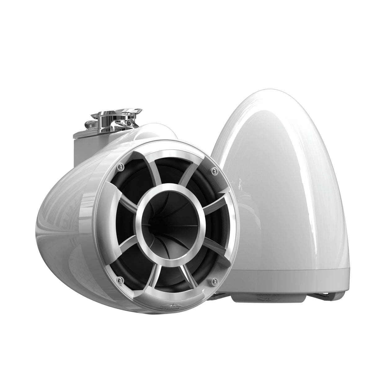 Wet Sounds REV 10 HD 10" Marine Tower Speakers, Black, Fixed Clamp Mount