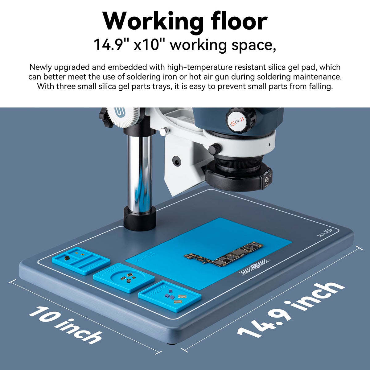 Kaisi TX350E Professional Soldering Microscope,Trinocular Stereo Microscope