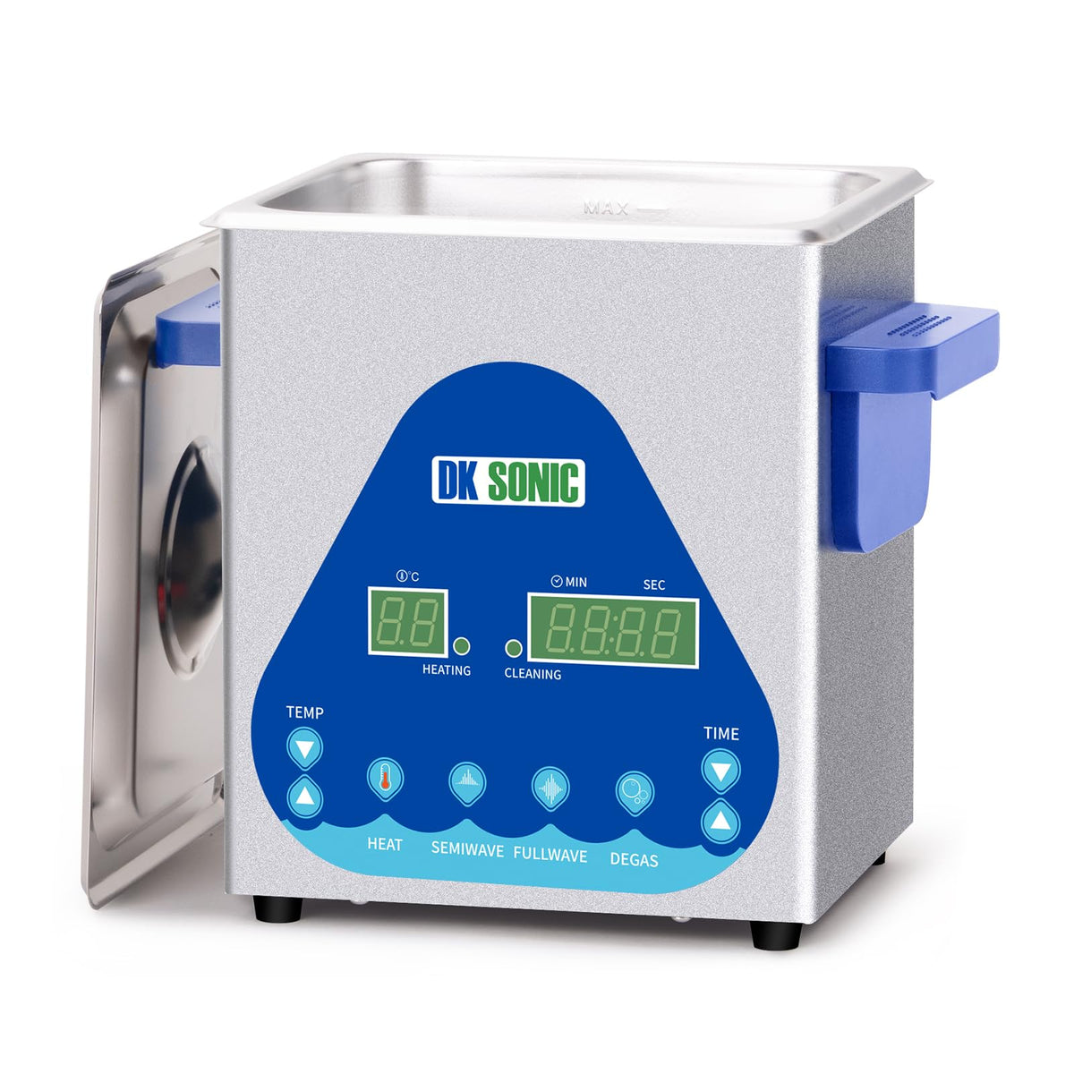 DK SONIC Ultrasonic Cleaner 10L,240W Industrial Ultrasonic Parts Cleaner with Heater&Timer, Digital Control&Basket, Multiple Functions for Motorcycle Engines,Carburetors, Chains