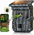 4K 64MP Solar Trail Camera WiFi, 32GB SD Card,Night Vision Motion Activated