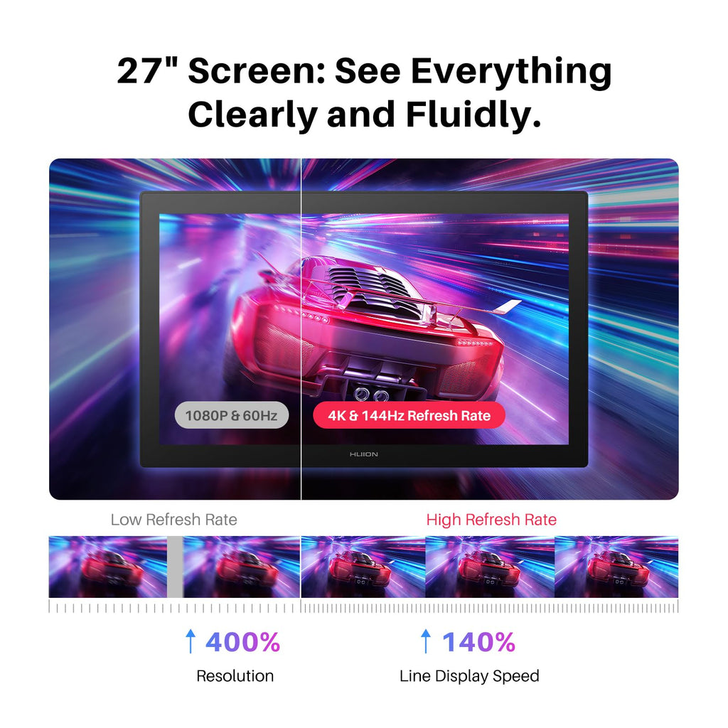 HUION KAMVAS Pro 24 (Gen 3) UHD Drawing Tablet with Screen PenTech 4.0