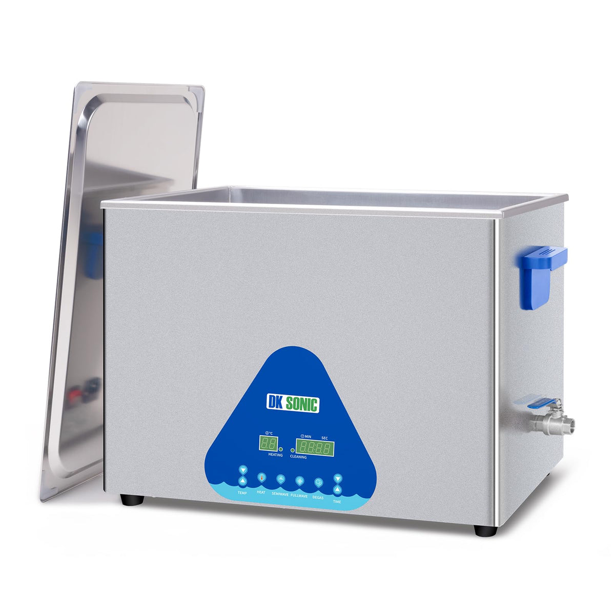 DK SONIC Ultrasonic Cleaner 10L,240W Industrial Ultrasonic Parts Cleaner with Heater&Timer, Digital Control&Basket, Multiple Functions for Motorcycle Engines,Carburetors, Chains