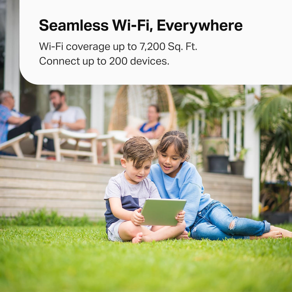 Deco 7 Pro Tri-Band WiFi 7 BE10000 Whole Home Mesh System 6-Stream 10 Gbps