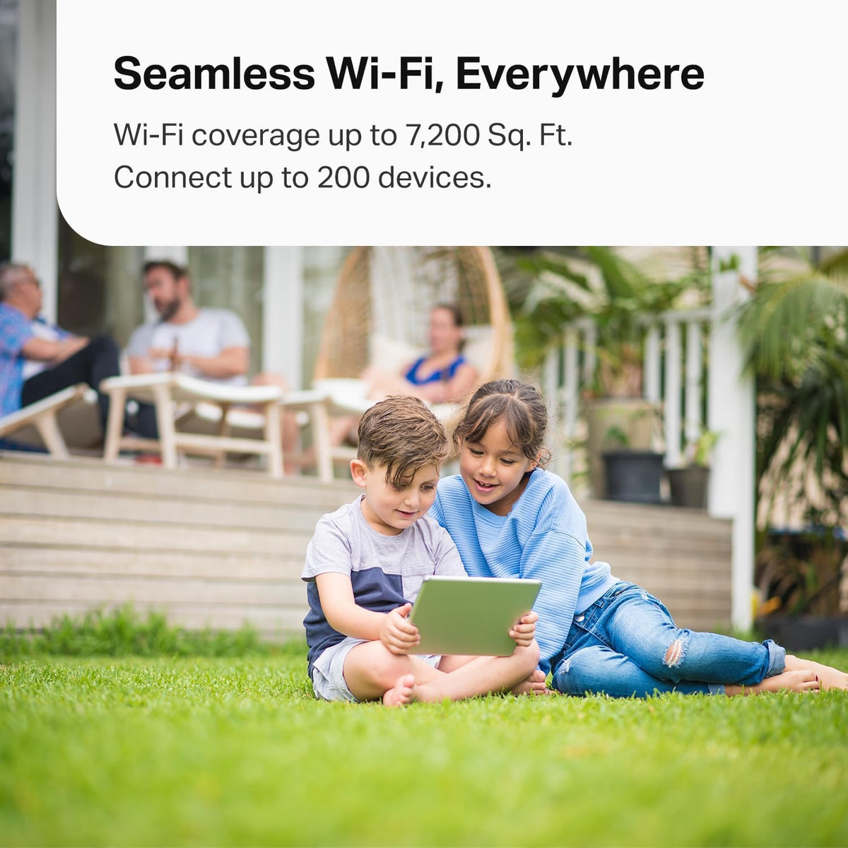 Deco 7 Pro Tri-Band WiFi 7 BE10000 Whole Home Mesh System 6-Stream 10 Gbps