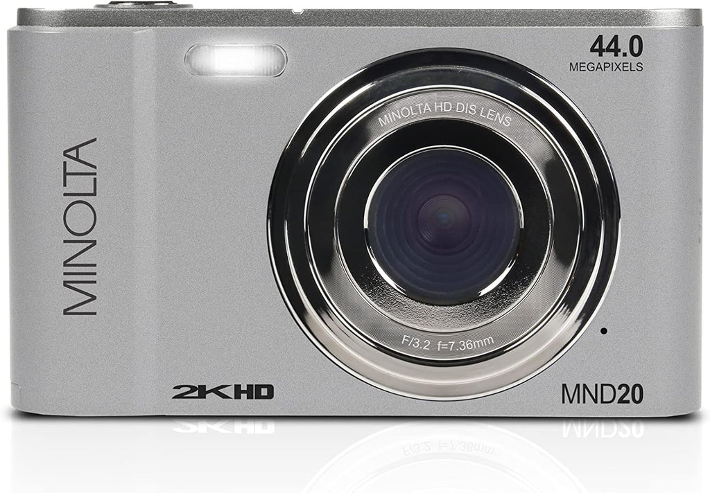Minolta Minolta MND20 44 MP 2.7K Ultra HD Digital Camera (Silver)