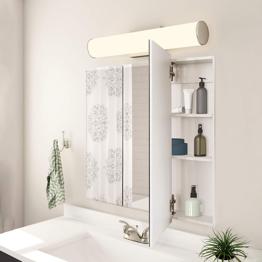 Design House Cyprus Tri-View Medicine Cabinet, 36", White