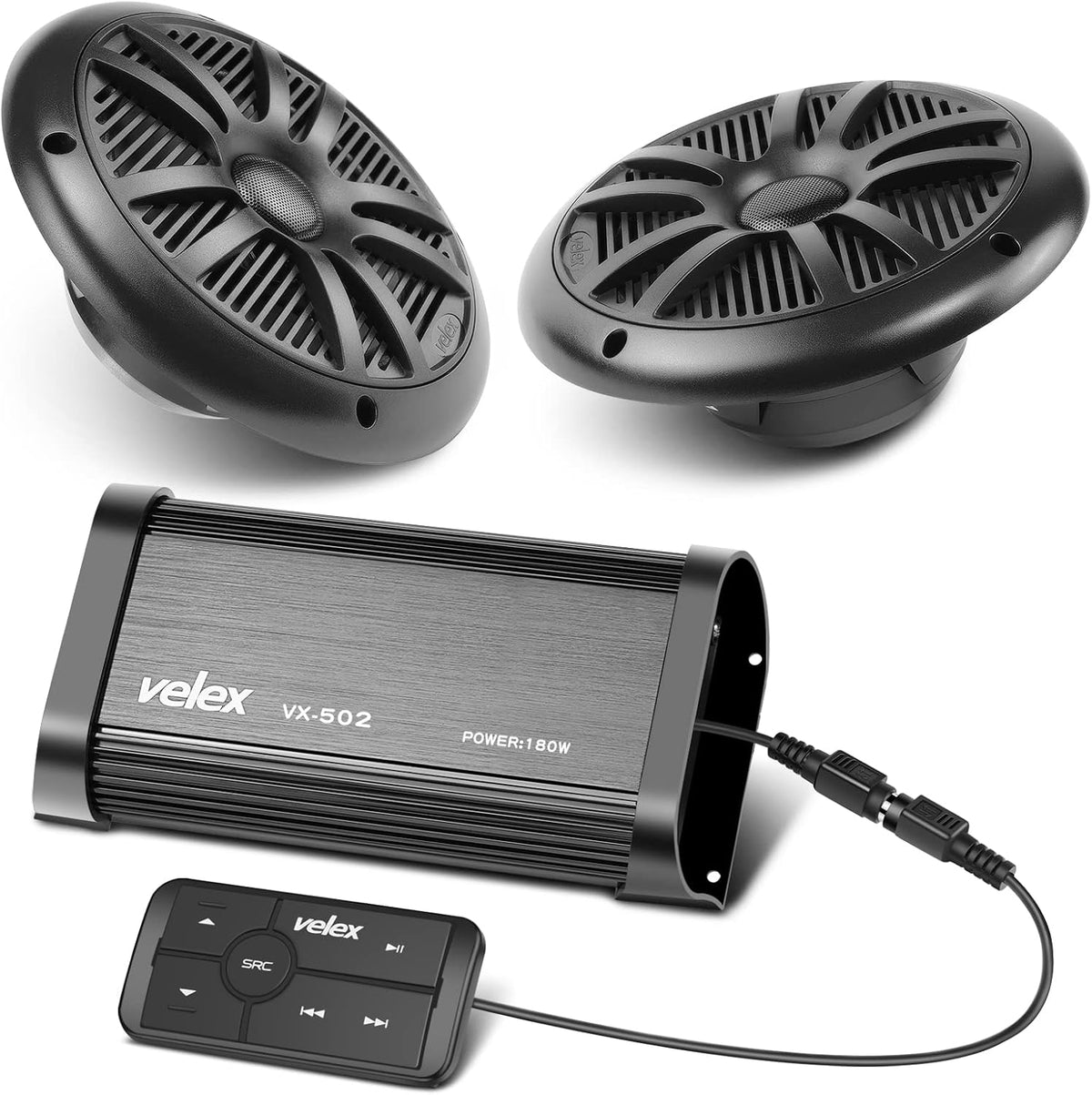 velex Marine Bluetooth Amplifier Speaker Packageâ¦