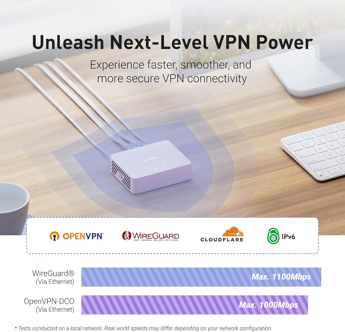 GL.iNet GL-MT5000 Brume 3 Wired VPN Security Gateway NO Wi-Fi