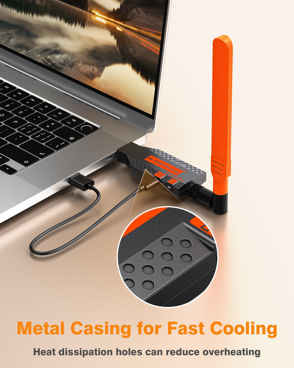 Coolpie Wireless HDMI Transmitter and Receiver for Multiple TVs (1TX-4RX)