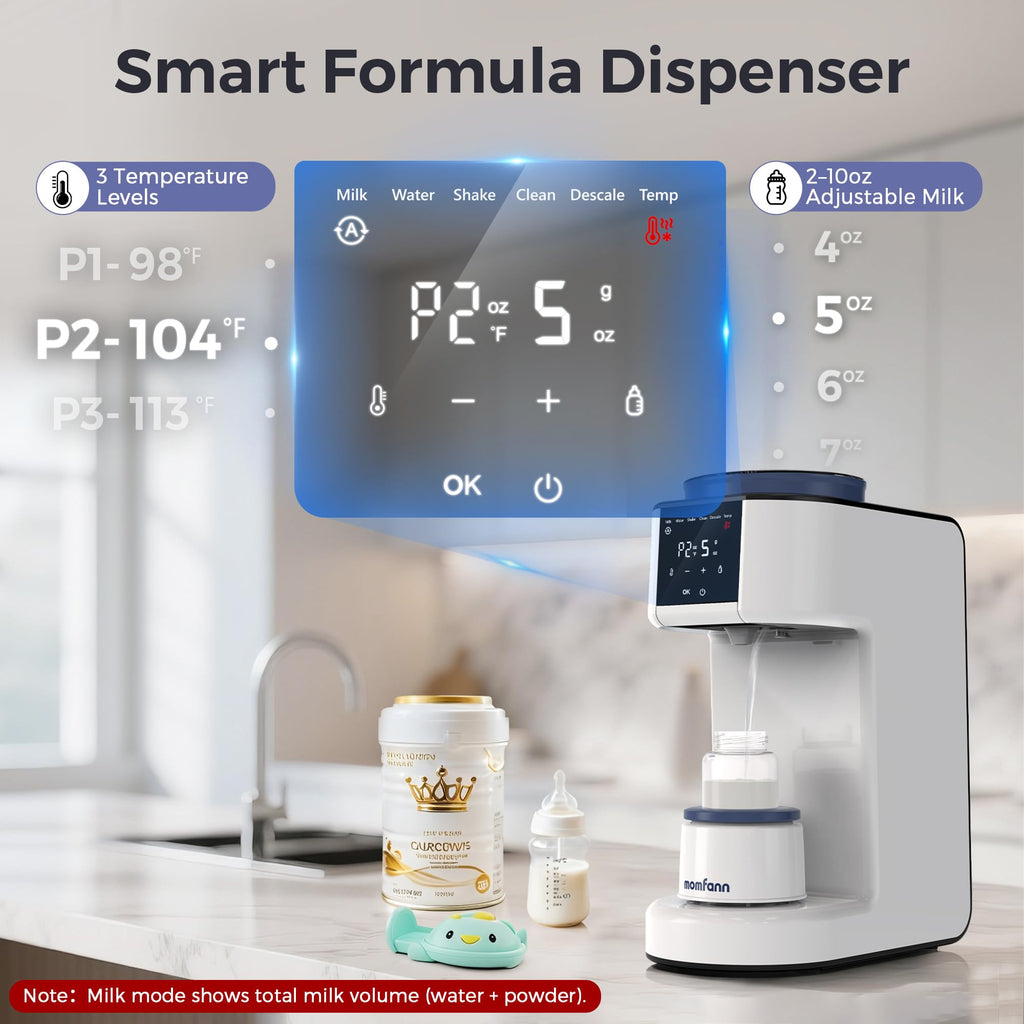 MOMFANN Auto Baby Formula Maker, Fast Formula Dispenser for Instantly Mix
