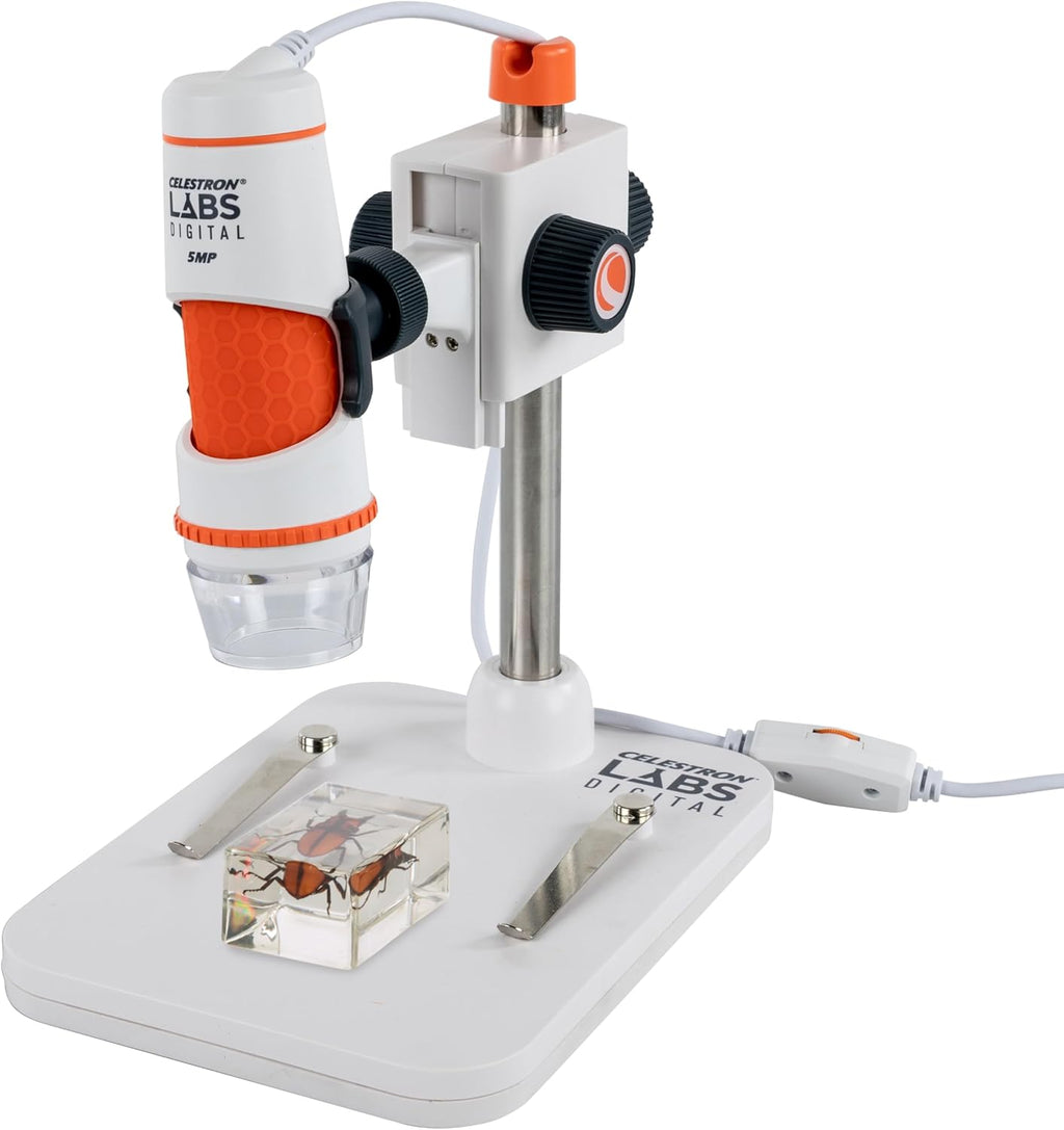 Celestron Labs 5MP Handheld Digital Microscope for Detailed Inspection