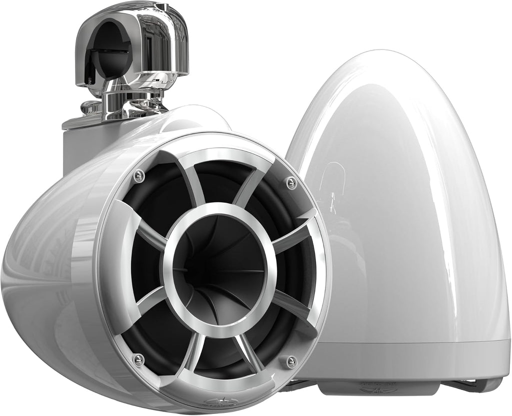 Wet Sounds Rev 8 W-SC V2 8" White Marine Tower Speakers Swivel