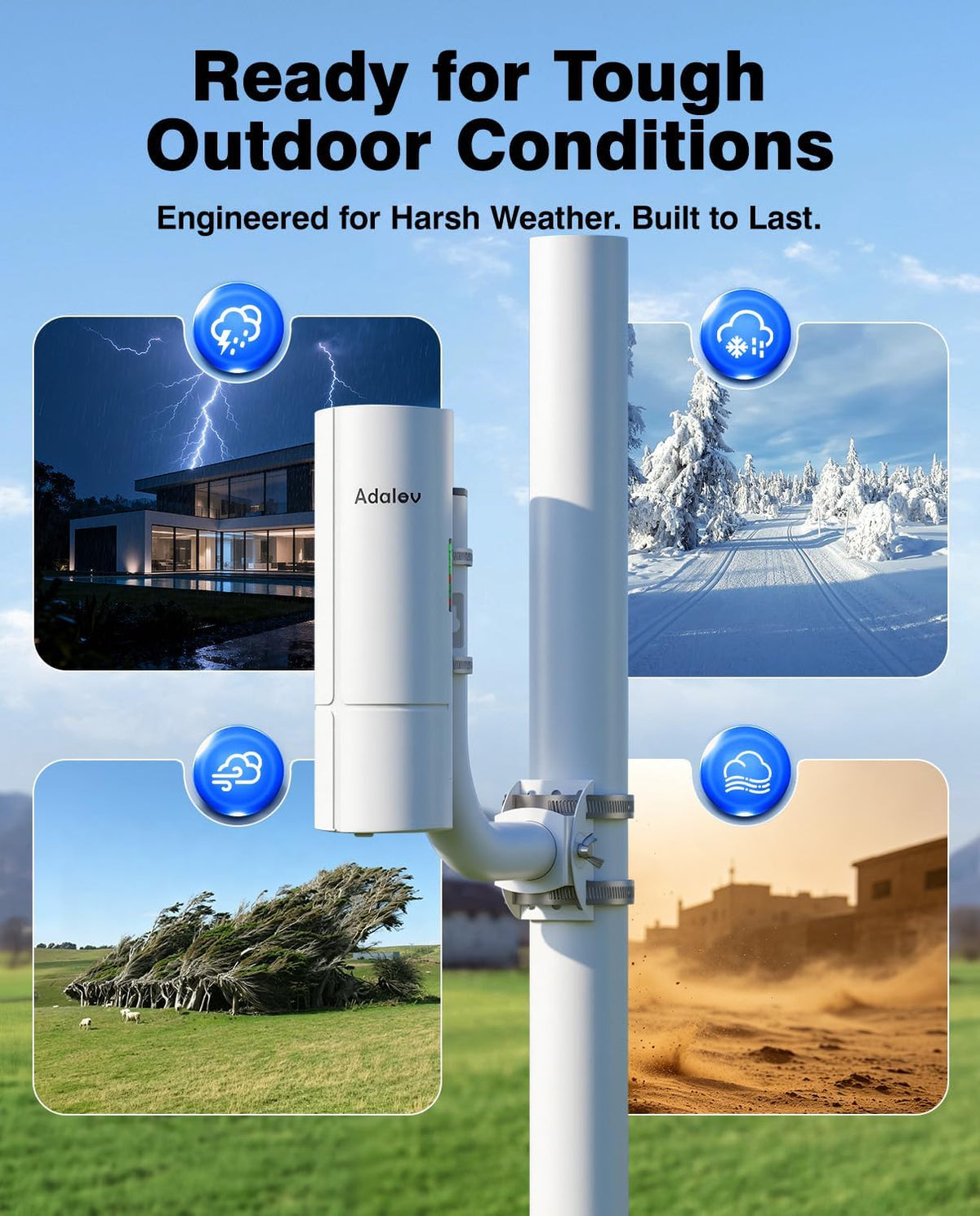CPE366 Outdoor Wireless Bridge 3KM 5.8G Gigabit Point to Point WiFi Bridge