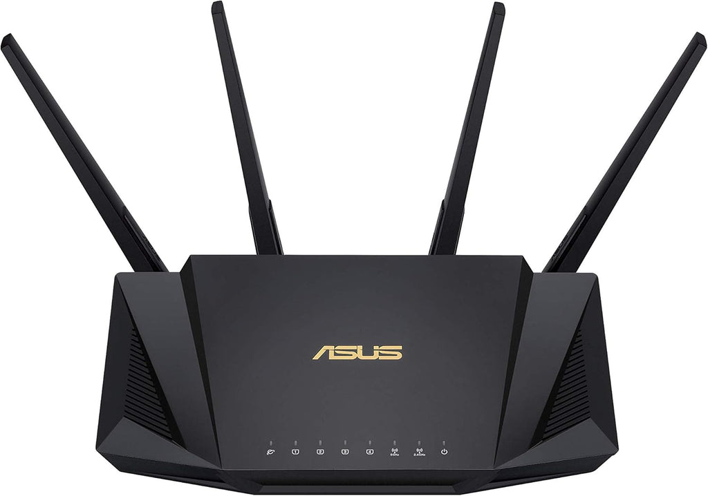 ASUS RT-AX3000 Ultra-Fast Dual Band Gigabit Wireless Router - Next Gen WiFi 6, Adaptive QoS, and AiProtection by Trend Micro | 1x WAN, 4X 1G LAN, 1x USB 3.0 - AiMesh Compatible