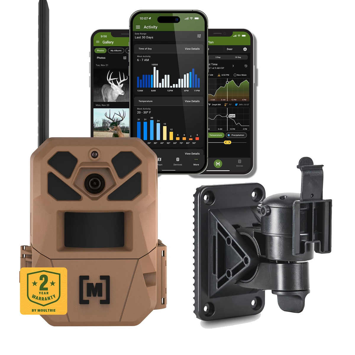 Moultrie Edge 3 Cellular Trail Camera - 2-Pack, 40MP, 0.5s Trigger