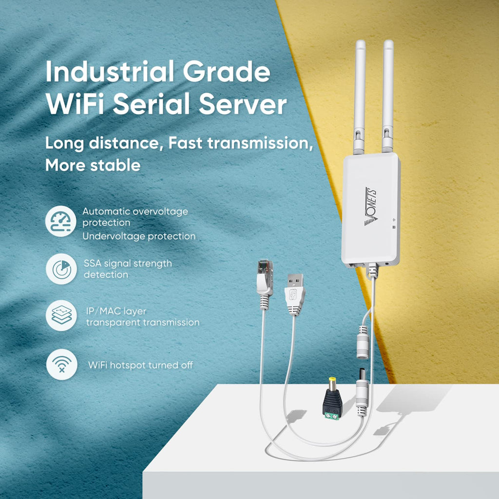 VONETS VAR1200 Industrial Gigabit Dual Band WiFi Bridge/Router 1200Mbps WiFi to Ethernet Adapter with Intelligent Fan, 3 Gigabit Port, POE, DC/USB Powered for Industrial Network Medical Device