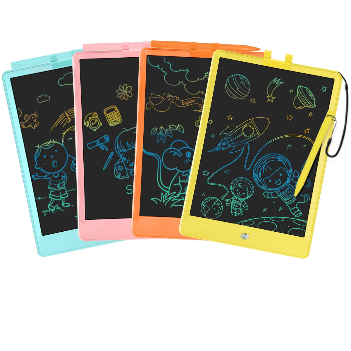 LCD Writing Tablet for Kids 10 Inch Reusable Drawing Tablets for Kids Colorful Writing Board Electronic Drawing Board Educational and Learning Toys for 2-4 Year Old Boys