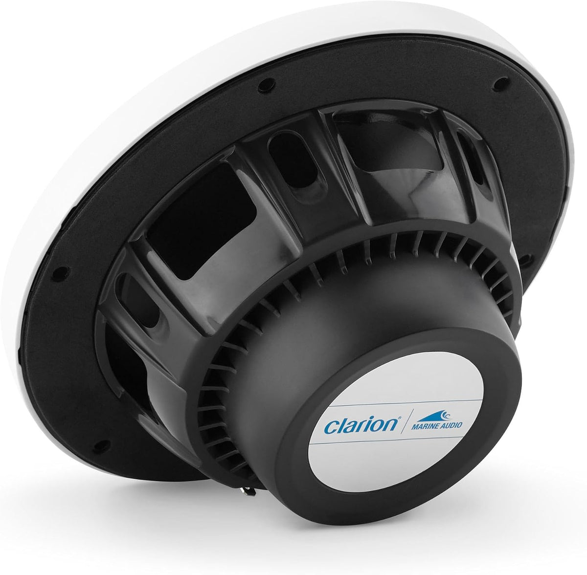 Clarion CMS-651-SWB 6.5-inch Coaxial Marine Speakers 30W RMS Power handling 1/2-inch (13 mm) Polymer Dome Tweeter Includes White & Black Sport Grilles