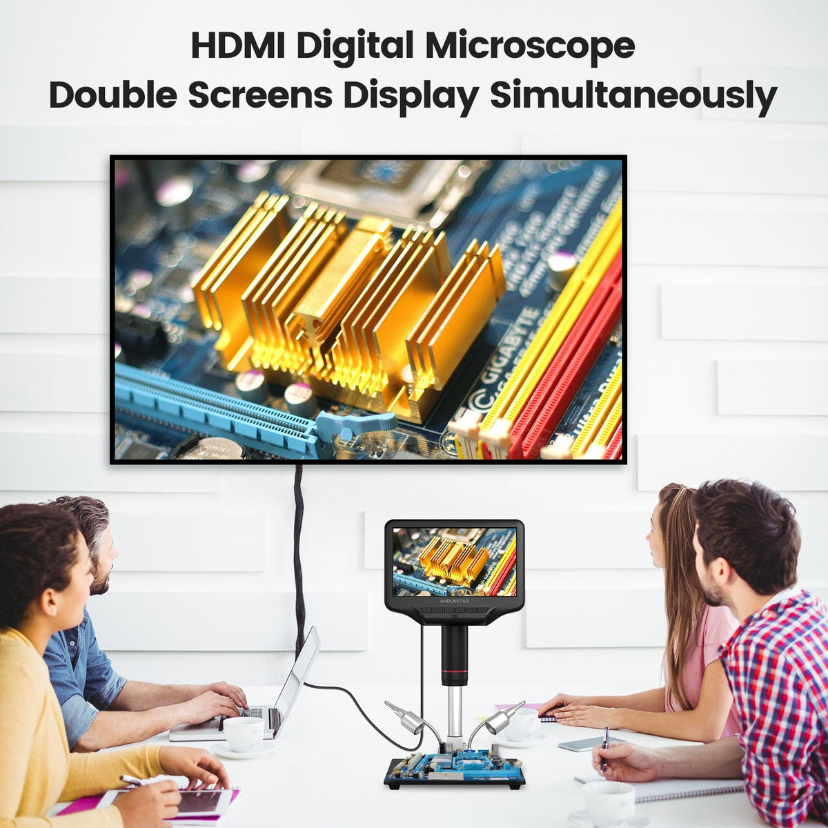 Andonstar AD407 3D HDMI Soldering Digital Microscope