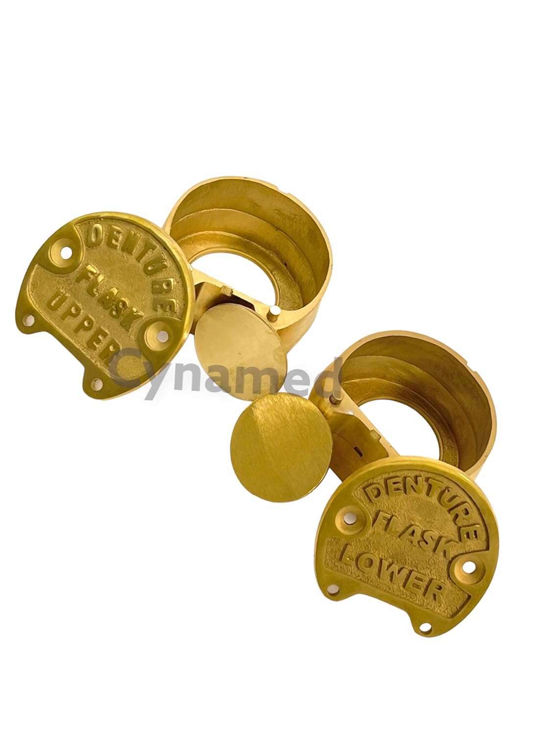 Premium Dental Laboratory LAB Spring Press Compress W/Two Brass Denture Flask (CYNAMED)