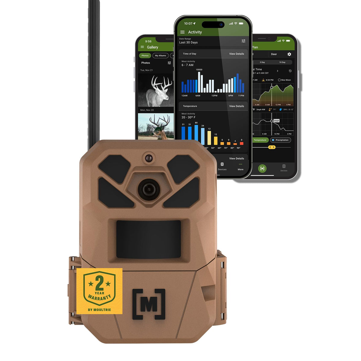 Moultrie Edge 3 Cellular Trail Camera - 2-Pack, 40MP, 0.5s Trigger