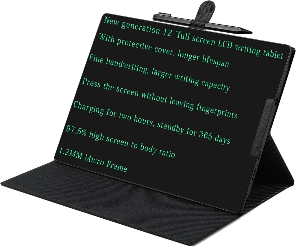 12 Inch Rechargeable LCD Writing Tablet with Cover for Adults