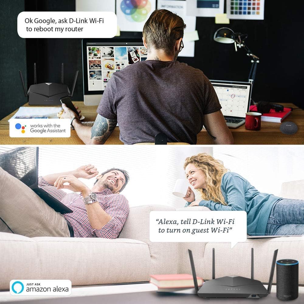 D-Link WiFi Router AC2600, Smart, Mesh (DIR-2640)