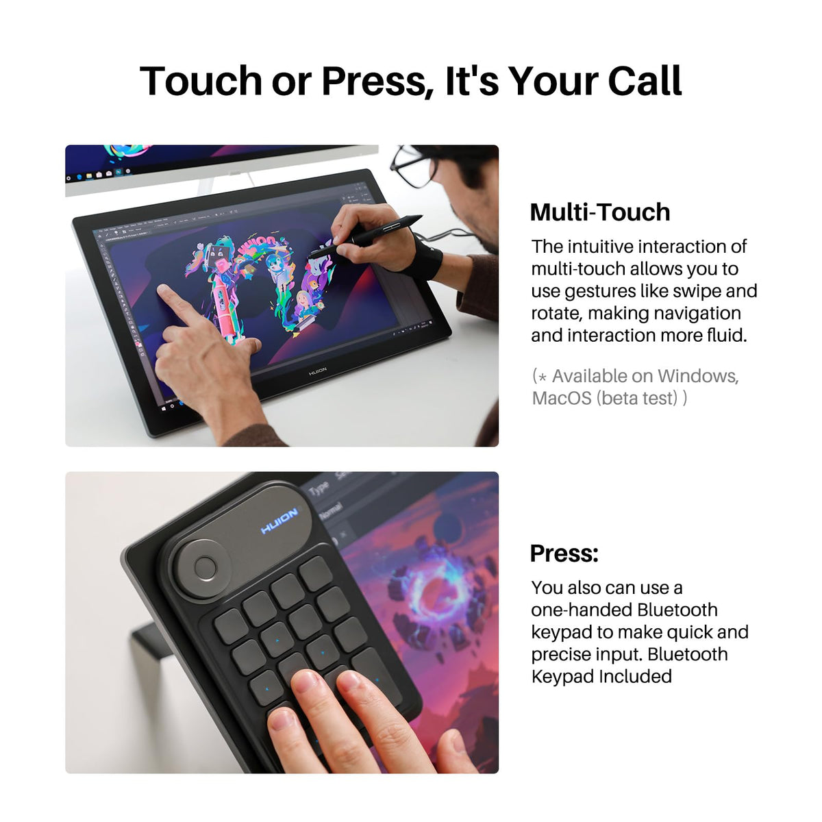 HUION KAMVAS Pro 24 (Gen 3) UHD Drawing Tablet with Screen PenTech 4.0