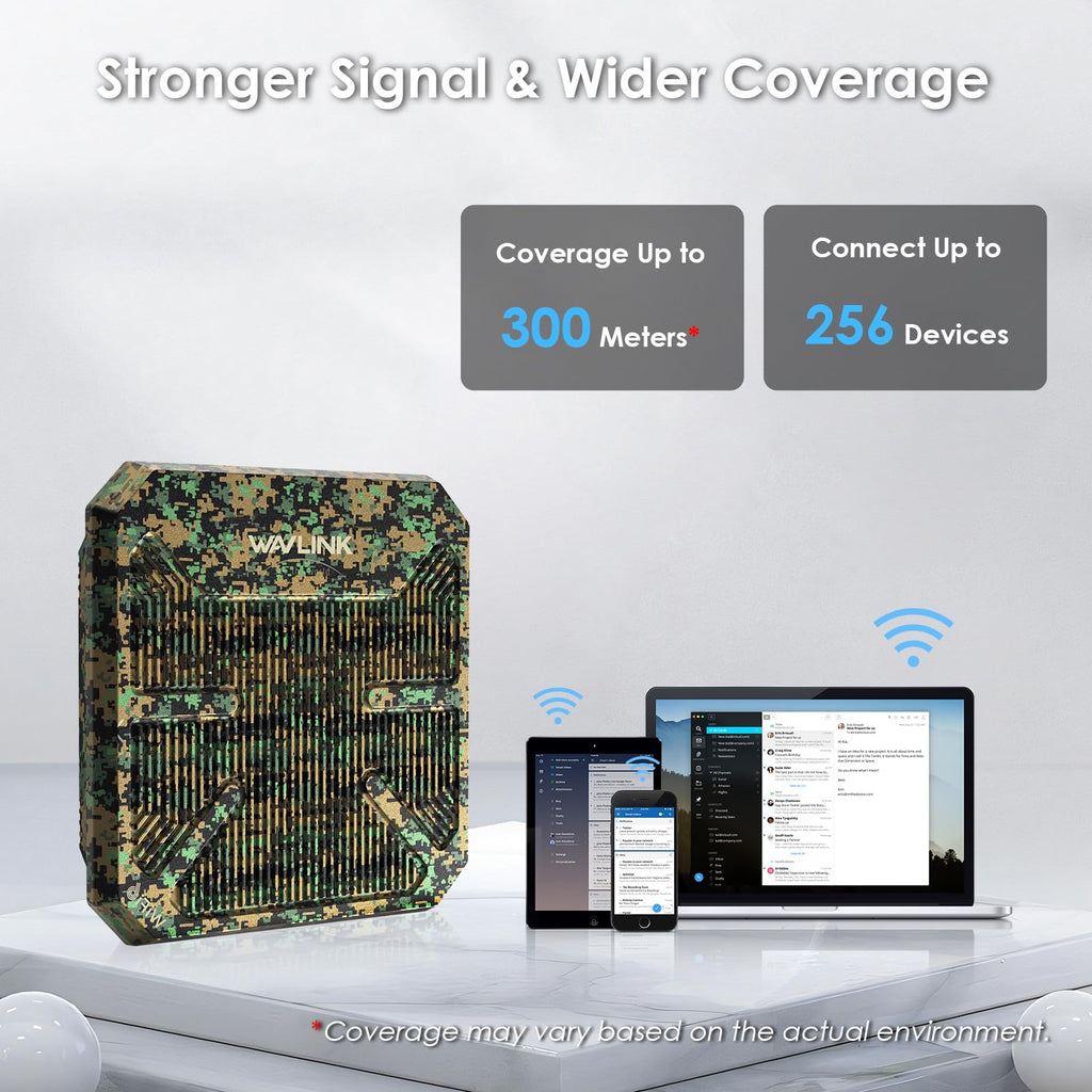 WAVLINK AX3000 Outdoor WiFi 6 Extender, Dual Band Long Range WiFi