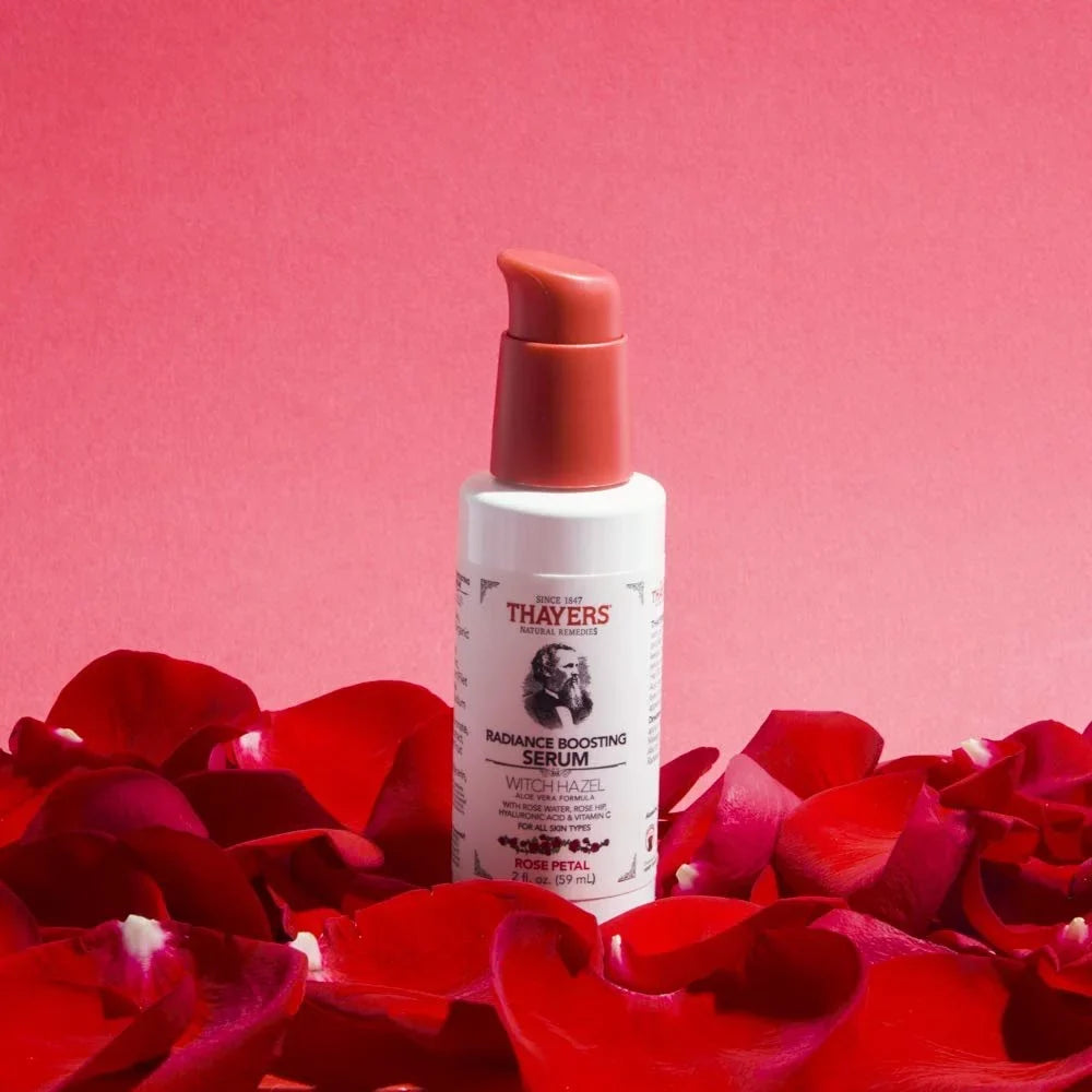 Boosting 2 Vitamin Rose Hyaluronic Serum Acid Ounces with THAYERS and C, Petal Radiance