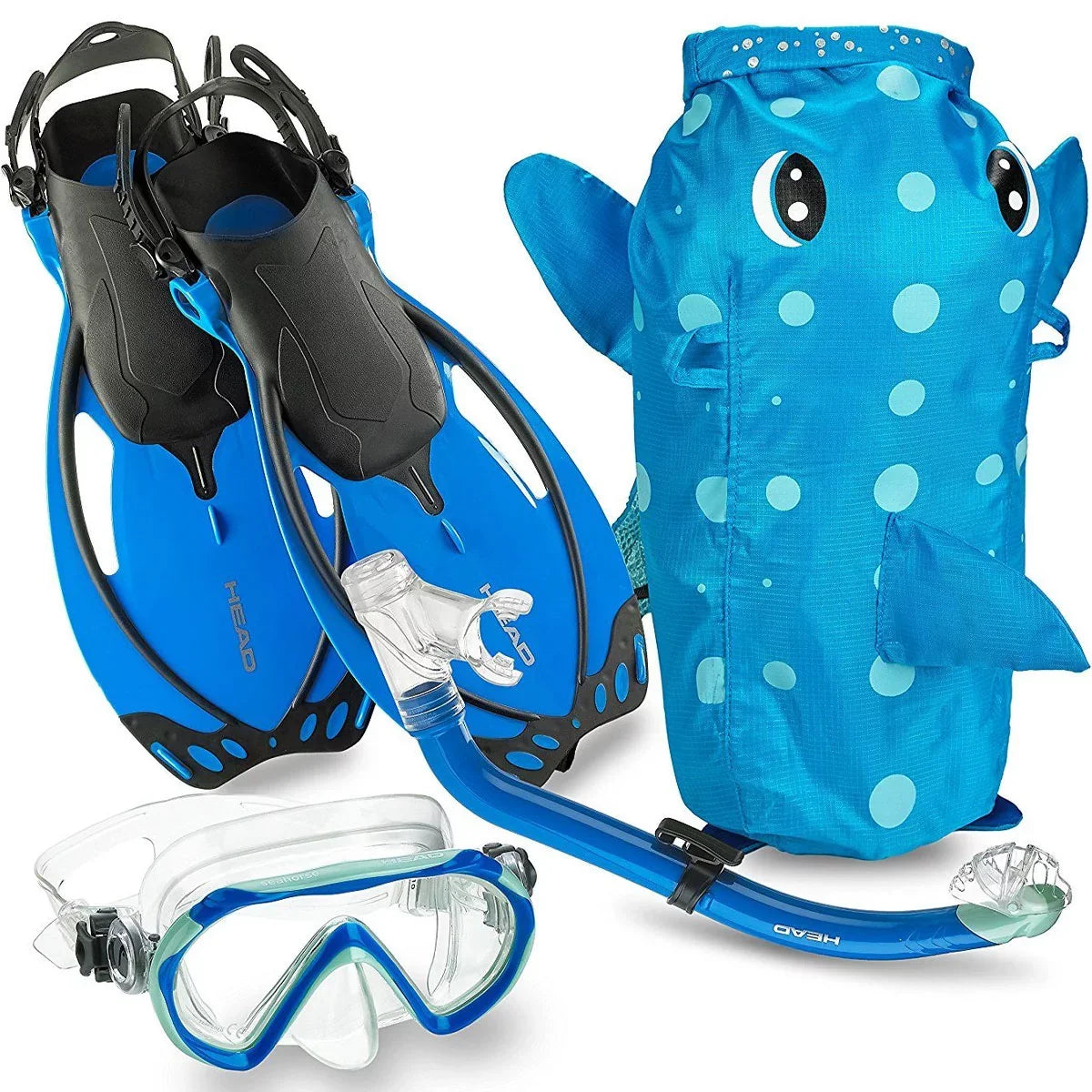 Sea & 480315SFSQULXL Fins Purple, Set, HEAD LXL Snorkel Premium Mask Pals Youth