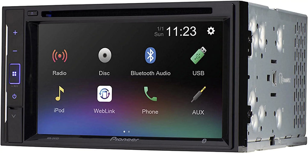 Pioneer Avh-241Ex Dvd Receiver With License Plate Backup Camera
