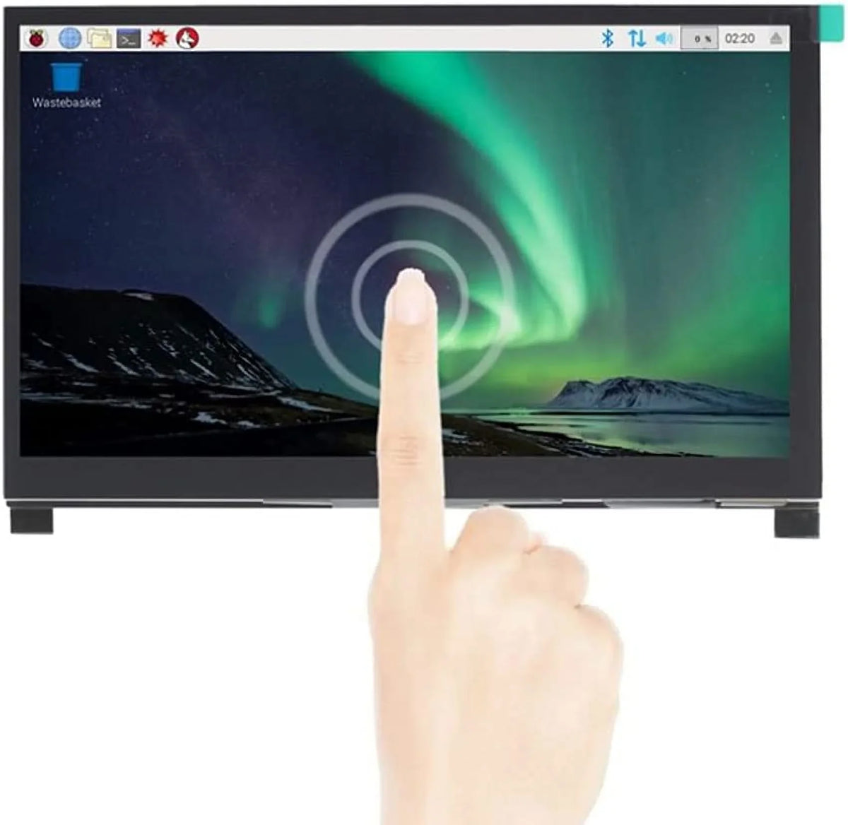 Drive-Free with inch 1024x600 HDMI HD 3B+/4B Touchscreen Display with Stand-H Raspberry LCD Pi Treedix IPS HDMI 7 Compatible Display Monitor Monitor