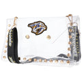 Predators Crystal Clear Envelope Cuce Bag Crossbody Nashville