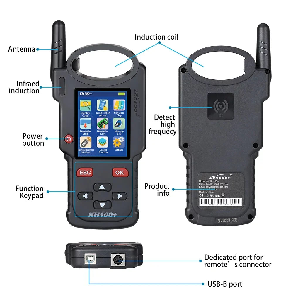 Lonsdor Kh100+ Remote Auto Key Programmer