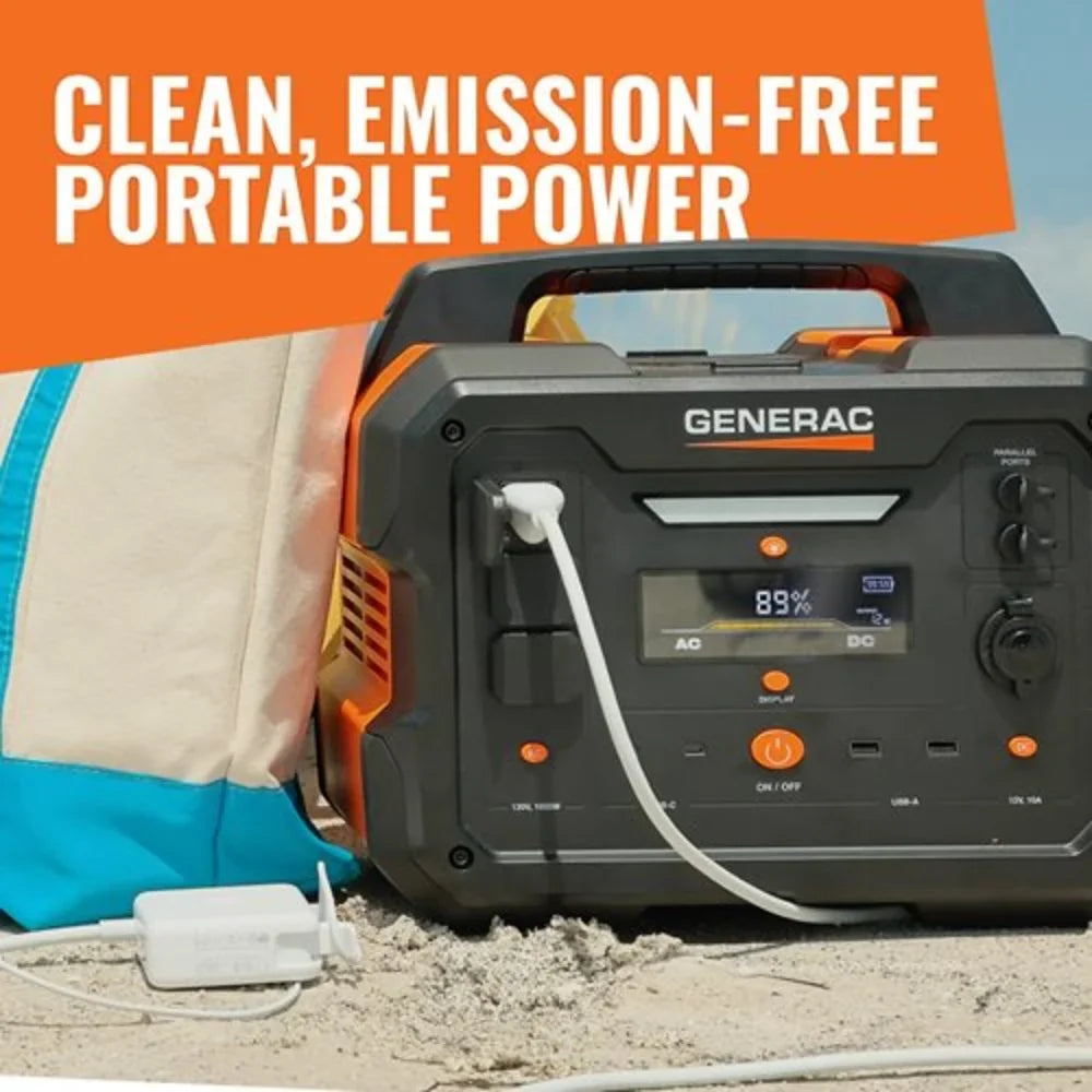 Panel Compatible Charging Generator - 1086Wh 1600/3200 Solar Generac Station Watts Portable Power Battery 8025 Powered