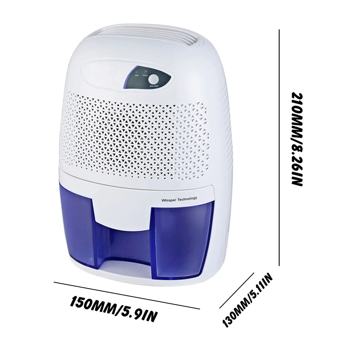 Dengmore 22W Mini Electric Dehumidifier Compact & Portable Air Dehumidifier For Damp Air
