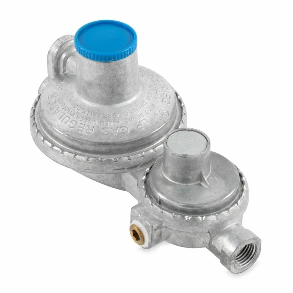 Camco Vertical 2-Stage Rv Propane Regulator - Silver (59313)