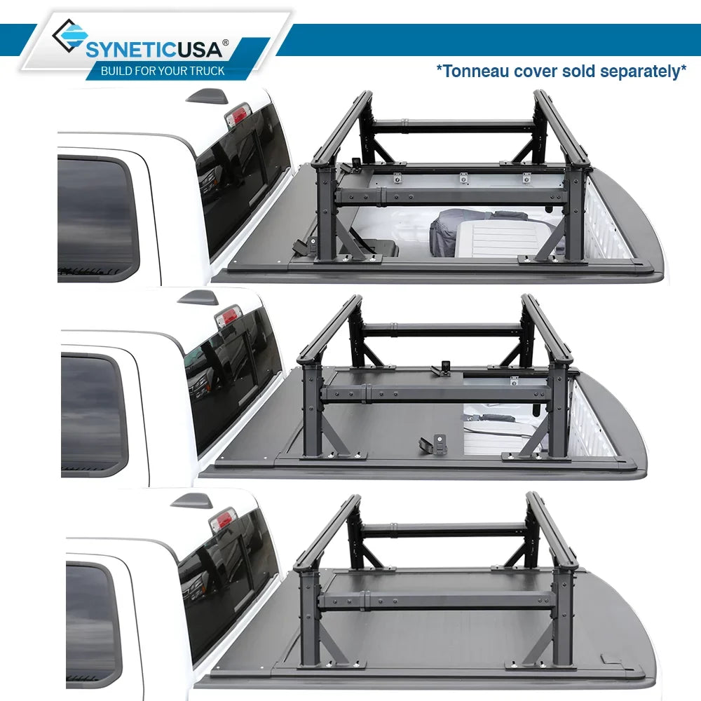 Syneticusa Overhaul Hd Adjustable Height Heavy Duty Truck Bed Ladder Rack