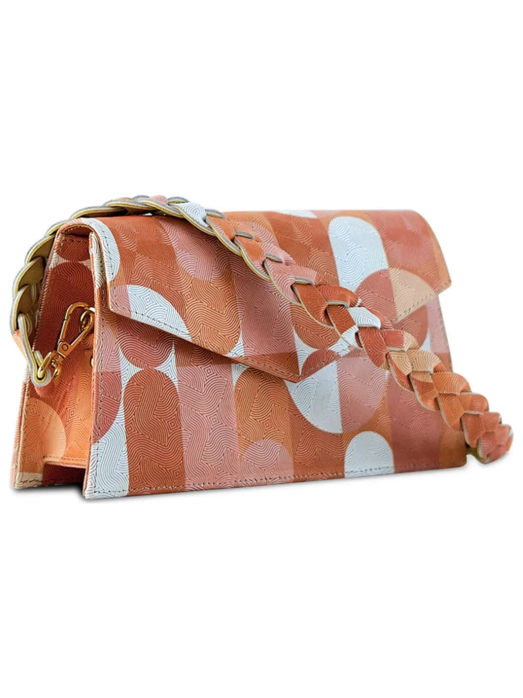 Beige ANIMA Single Handbag Patterned Picasso Neutral Purse IRIS Women's Zaya Leather Strap