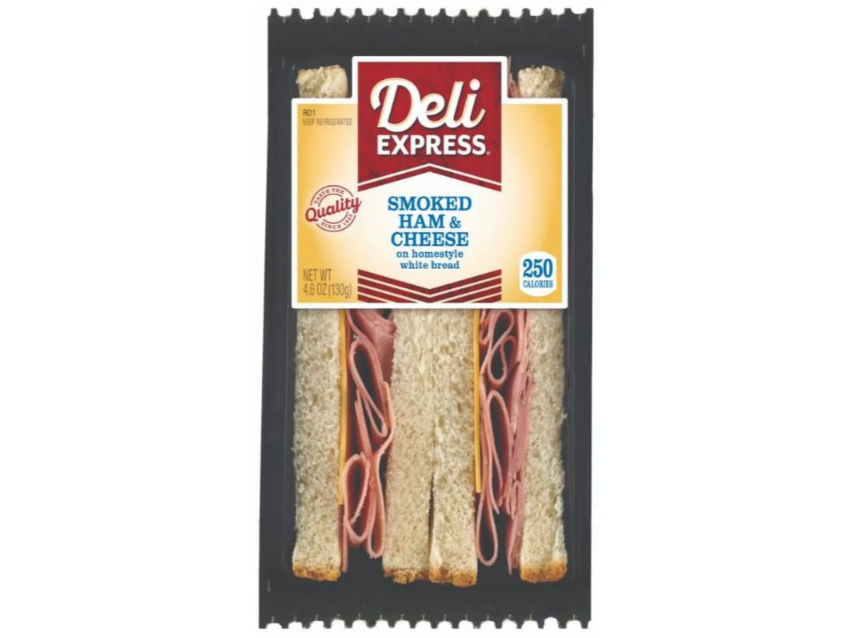 Deli Express Ham & Cheese Wedge Sandwich 4.6Oz (Pack Of 10)