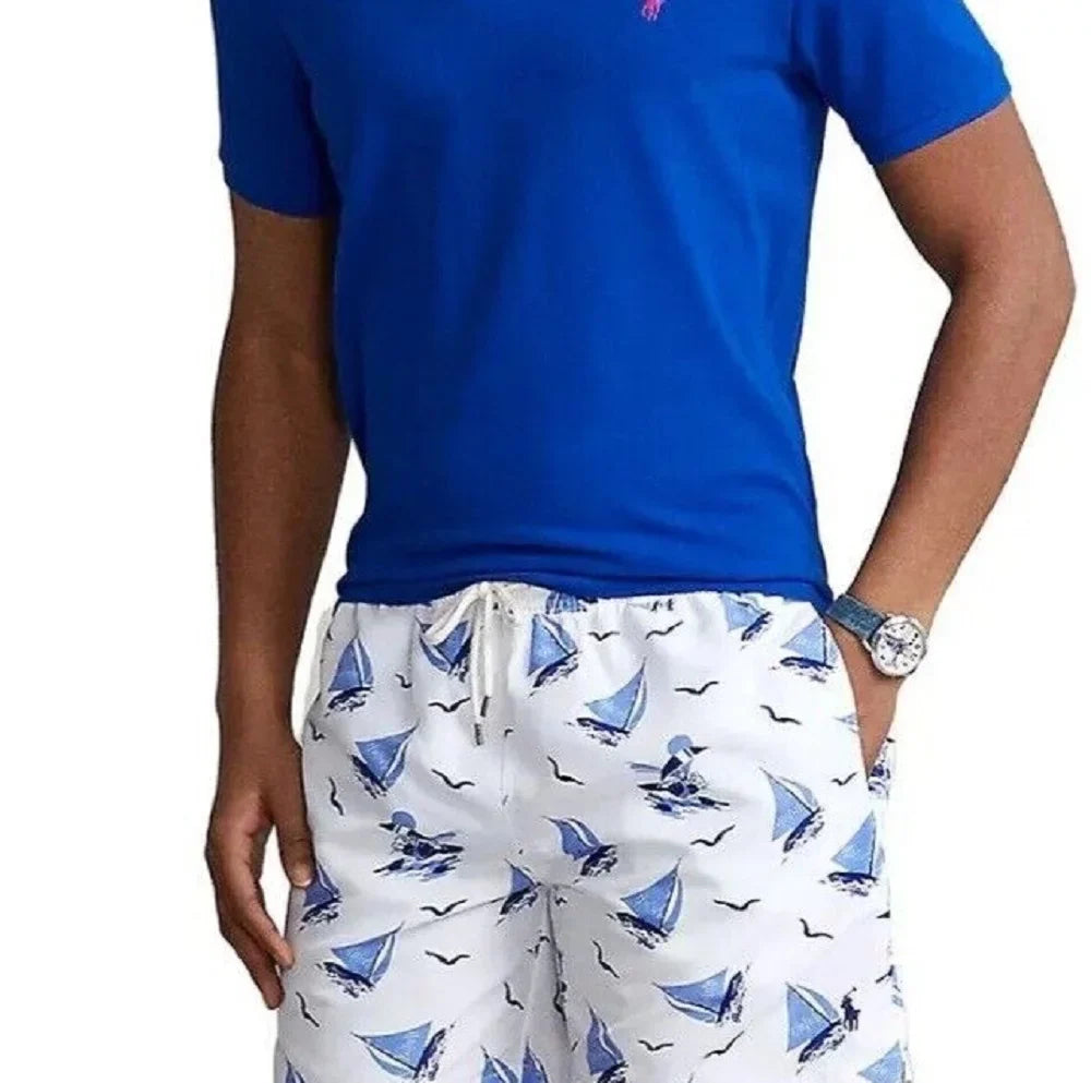 Polo Ralph Lauren Men'S Traveler Classic Swim Trunk Navy Size Xx-Large