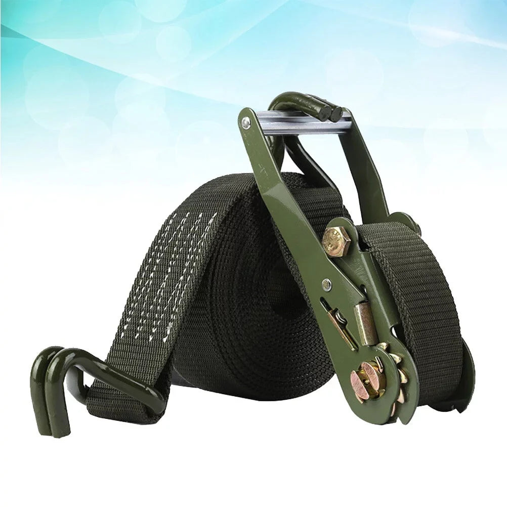 1 Set Of 6M Length Bundling Belt Tie Down Straps Cargo Motorcycle Truck Luggage Ratchet Straps
