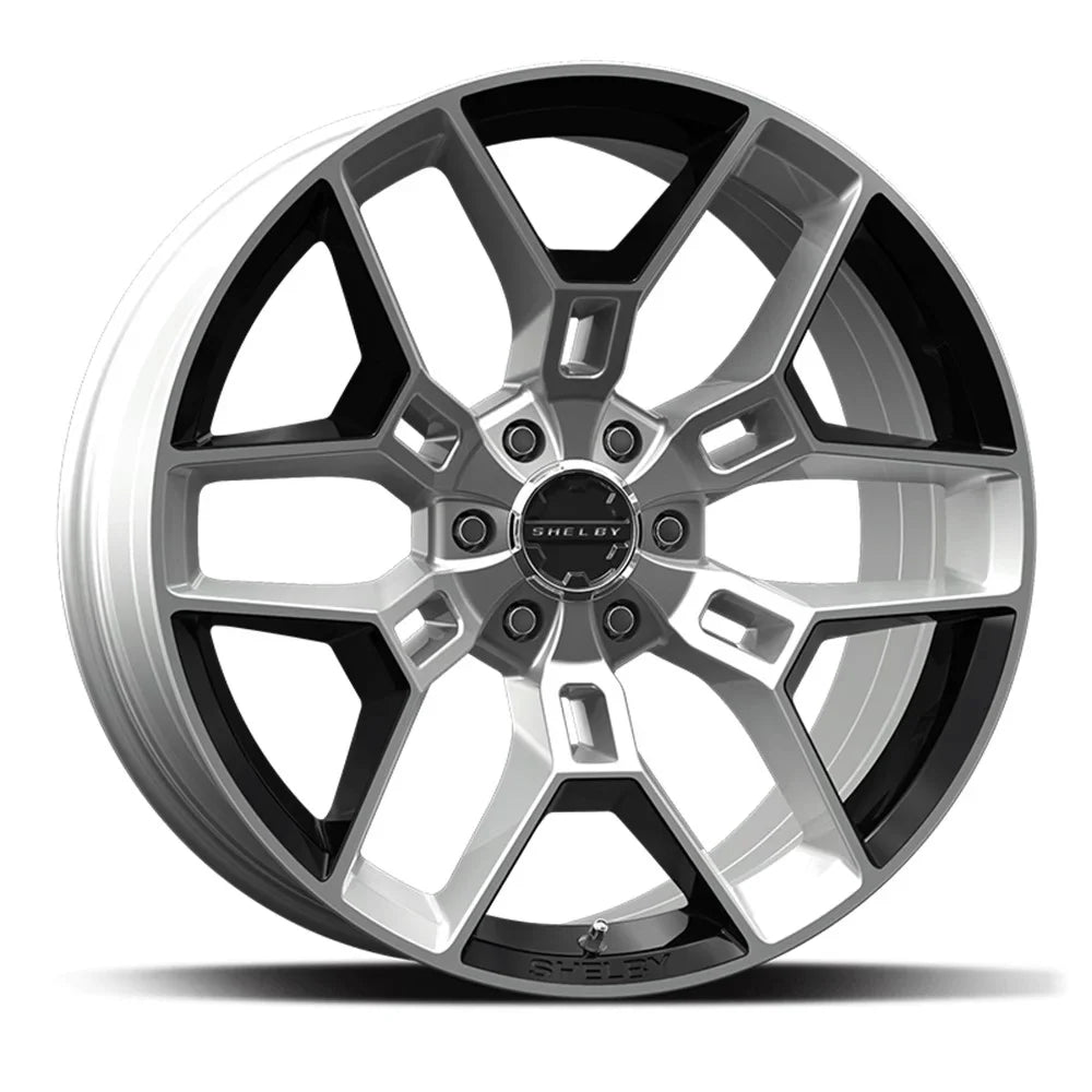 Carroll Shelby Wheels Cs45 - 20 X 9 In. - 12Mm Offset - Chrome Powder With Black Inserts Fits Select: 2005-2020 Ford F150, 2021 Ford F150 Super Cab