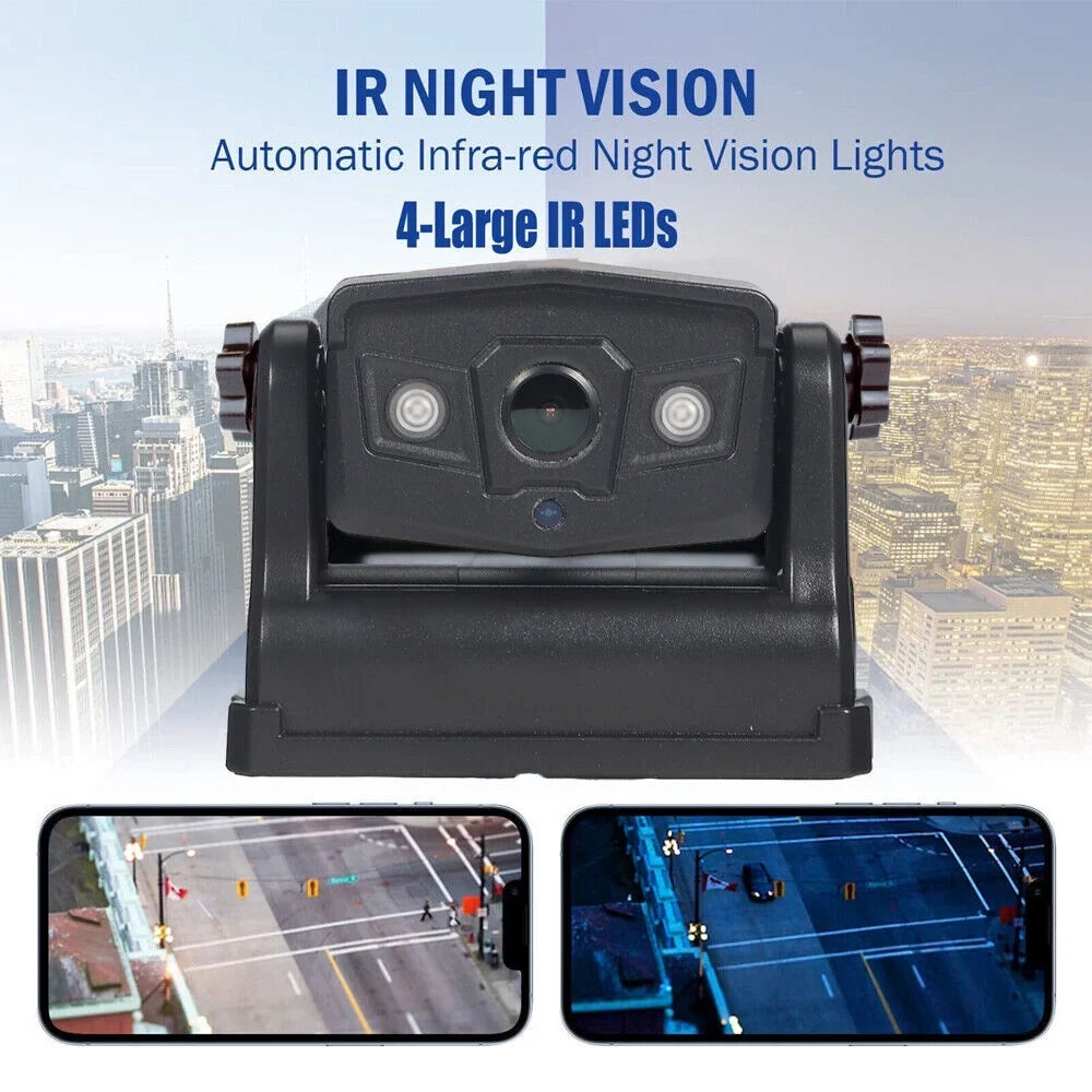 9600mAh View for Vehicle Camera, Ideal Battery, Wireless Magnetic Front/Rear Backup JLLOM WiFi