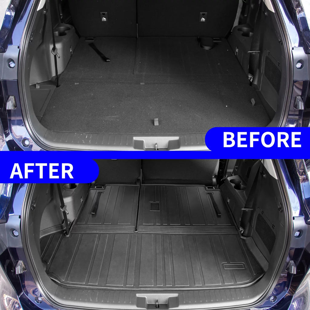 Cargo Protector Trunk Seats Seat Mat TPE with Mat Trunk Cover (2020-2023, Highlander Mat) 2022 Liner Compatible Mat 2020-2024 Highlander with 7 Accessories Back Backrest Cargo